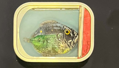 Ortaire de Coupigny - Fish Can I - 11 cm x 8 cm