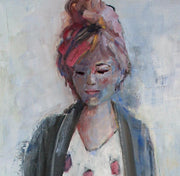 Marga Klumper - Fille au sac rose