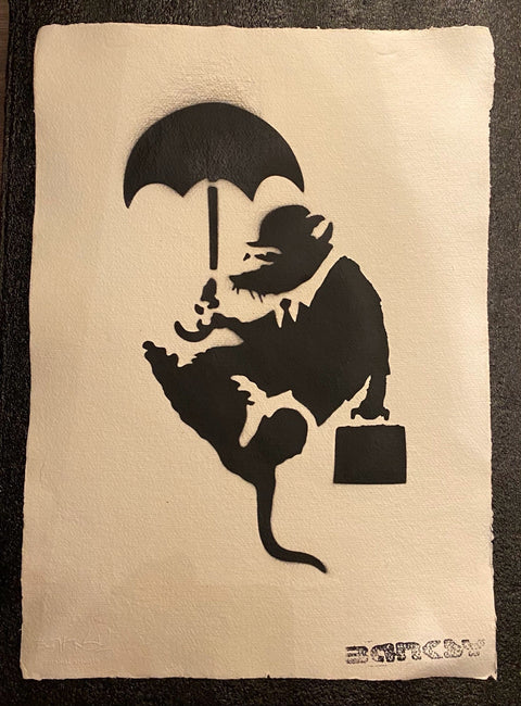 Banksy - Umbrella Rat - Special Edition