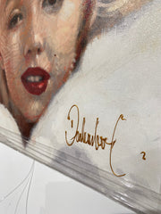 Peter Donkersloot - Marilyn Monroe - Ingeschilderde Giclee op linnen