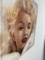 Peter Donkersloot - Marilyn Monroe - Ingeschilderde Giclee op linnen