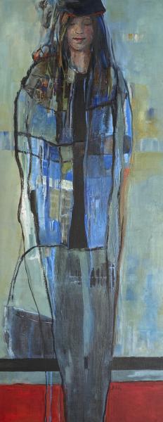 Marga Klumper - Girl with Blue Coat